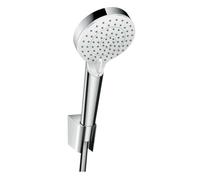 set portadoccia Crometta a mano Vario EcoSmart con tubo doccia 160 cm, 26693400, bianco/cromo