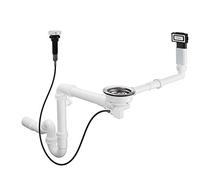 hansgrohe D16-11 troppopieno e scarico automatico per vaschetta singola granito, cromo, 43937000