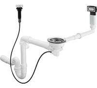 hansgrohe D16-11 troppopieno e scarico automatico per vaschetta singola granito, cromo, 43937000