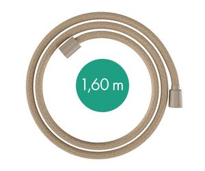 hansgrohe Designflex Planet Edition flexible de douche textile, longueur 1600mm, sable recyclé, 28250210, 28250210