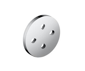 hansgrohe disco di livellamento a parete per sistemi doccia, 98681000, Croma; Croma Select; Croma Select E; Croma Select S; Raindance Select S cromo [Rubinetteria Bagno > Accessori di Montaggio per Ru