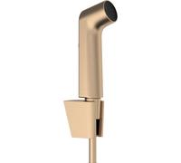hansgrohe Doccetta bidette S con 1 tipo di getto a risparmio idrico (EcoSmart), incl. supporto doccia e flessibile doccia 1,25 m, senza valvola d'arresto, per acqua calda, bronzo spazzolato, 29238140