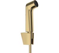 hansgrohe Doccetta bidette S con 1 tipo di getto a risparmio idrico (EcoSmart), incl. supporto doccia e flessibile doccia 1,25 m, senza valvola d'arresto, per acqua calda, oro lucido, 29238990