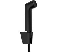 hansgrohe Doccetta bidette S con 1 tipo di getto a risparmio idrico (EcoSmart), incl. supporto doccia e flessibile doccia 1,25 m, senza valvola d'arresto, per acqua calda, nero opaco, 29238670