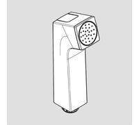 hansgrohe doccetta per doccetta bidet Bidette, 94572700, Bidette bianco opaco [Rubinetteria Bagno > Ricambi Rubinetteria Bagno]