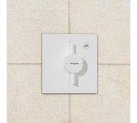 hansgrohe DuoTurn E - Rubinetto per doccia incasso per 1 utenza, Miscelatore monocomando quadrato per iBox universal 2, bianco opaco