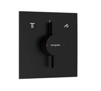 hansgrohe DuoTurn E Mitigeur, encastré, 2 consommateurs, 2 fonctions, rosace carrée, 75417670, 75417670, Colorazione: nero opaco