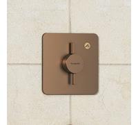 hansgrohe DuoTurn Q, incasso, 1 utenza, rosone Soft Edge, 75614, Colorazione: Bronzo spazzolato