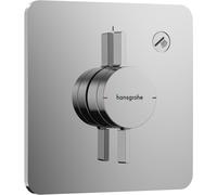 hansgrohe DuoTurn Q Mitigeur, encastré, 1 consommateur, rosace Soft Edge, 75614000, 75614000, Colorazione: cromo