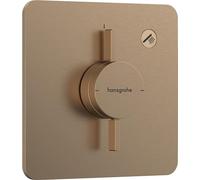 hansgrohe DuoTurn Q, incasso, 1 utenza, rosone Soft Edge, 75614, Colorazione: Bronzo spazzolato