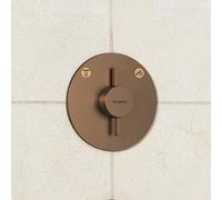 hansgrohe DuoTurn S miscelatore monocomando, per vasca e doccia, 75418140, DuoTurn S bronzo spazzolato [Rubinetteria Bagno > Rubinetteria Doccia]