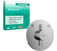 hansgrohe DuoTurn S Mitigeur, encastré, 2 consommateurs, 2 fonctions, rosace ronde, 75418000, 75418000, Colorazione: cromo