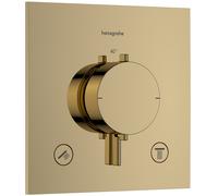 hansgrohe Ecostat Comfort E Thermostat encastré pour 2 consommateurs, 33711990, 33711990, Colorazione: Ottica in oro lucido