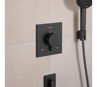 hansgrohe Ecostat Comfort E Thermostat encastré pour 2 consommateurs, 33711340, 33711340, Colorazione: Cromo nero spazzolato