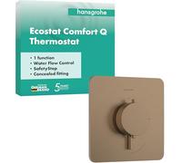 hansgrohe Ecostat Comfort Q Thermostat encastré pour 1 consommateur, 33712140, 33712140, Colorazione: Bronzo spazzolato