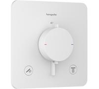 hansgrohe Ecostat Comfort Q Thermostat encastré pour 2 consommateurs, 33713700, 33713700, Colorazione: Bianco opaco