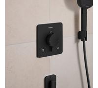 hansgrohe Ecostat Comfort Q Thermostat encastré pour 2 consommateurs, 33713670, 33713670, Colorazione: nero opaco