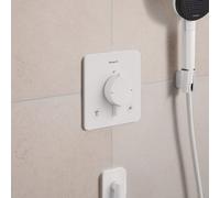 hansgrohe Ecostat Comfort Q Thermostat encastré pour 2 consommateurs, 33713700, 33713700, Colorazione: Bianco opaco