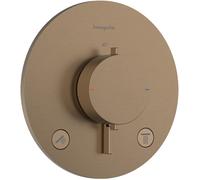 hansgrohe Ecostat Comfort S thermostat encastré pour 2 consommateurs, 33715140, 33715140, Colorazione: Bronzo spazzolato