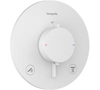 hansgrohe Ecostat Comfort S thermostat encastré pour 2 consommateurs, 33715700, 33715700, Colorazione: Bianco opaco