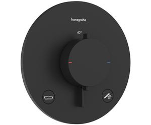 Hansgrohe Ecostat Comfort S rubinetto per vasca e doccia da incasso con termostato nero 33718670