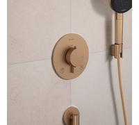hansgrohe Ecostat Comfort S termostatico, per vasca e doccia, 33715140, Ecostat Comfort S bronzo spazzolato [Rubinetteria Bagno > Rubinetteria Doccia]