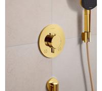 hansgrohe Ecostat Comfort S thermostat encastré pour 2 consommateurs, 33715990, 33715990, Colorazione: Ottica in oro lucido