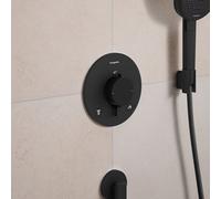 Hansgrohe Miscelatore termostatico incasso Ecostat Comfort S 2 utenze Sicurezza Nero opaco