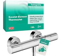 hansgrohe Ecostat élément thermostatique de douche, apparent, 1 consommateur, 13346000, 13346000, Colorazione: cromo