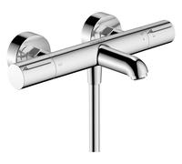 Hansgrohe Ecostat Element rubinetto per vasca e doccia a parete con termostato cromo-nero 13347340