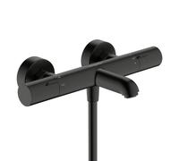 hansgrohe Ecostat Fine rubinetto vasca esterno con termostatico, 13325340, Ecostat Fine nero cromato spazzolato [Rubinetteria Bagno > Rubinetteria Vasca]