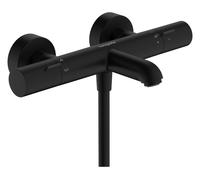 hansgrohe Ecostat Fine thermostat de baignoire, saillie 177mm, apparent, 2 consommateurs, 13325670, 13325670, Colorazione: nero opaco