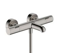 hansgrohe Ecostat Fine rubinetto vasca esterno con termostatico, 13325800, Ecostat Fine acciaio inox spazzolato [Rubinetteria Bagno > Rubinetteria Vasca]