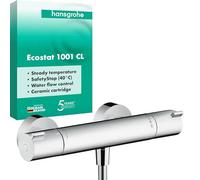 hansgrohe Ecostat Thermostat de douche 1001 CL, apparent, 1 consommateur, chrome, 13211000, 13211000