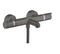 hansgrohe Ecostat Miscelatore termostatico vasca Comfort esterno, cromo nero satinato, 13114340