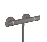 hansgrohe Ecostat rubinetto doccia esterno con termostatico, 13116340, Ecostat nero cromato spazzolato [Rubinetteria Bagno > Rubinetteria Doccia]