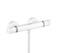 hansgrohe Ecostat rubinetto doccia esterno con termostatico, 13116700, Ecostat bianco opaco [Rubinetteria Bagno > Rubinetteria Doccia]