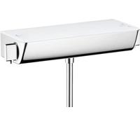 hansgrohe Select Ecostat Thermostat de douche, pour montage apparent, 13161400, 13161400, Colorazione: Cromo / Bianco