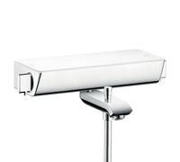 hansgrohe Select Ecostat Thermostat de bain pour montage apparent, 13141400, 13141400, Colorazione: Cromo / Bianco