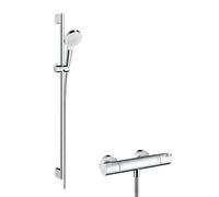 hansgrohe Ecostat termostatico, per doccia, 27813400, Ecostat; Crometta bianco/cromo [Rubinetteria Bagno > Rubinetteria Doccia]