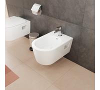 Hansgrohe EluPura Original S bidet a parete, 1 foro per rubinetto, con troppopieno, 360x540x260mm, bianco, 60281450