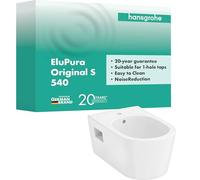 Hansgrohe EluPura Original S bidet a parete, 1 foro per rubinetto, con troppopieno, 360x540x260mm, bianco, 60281450