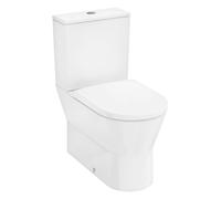 hansgrohe EluPura Original S Ensemble de WC sur pied avec évacuation horizontale/verticale, AquaChannel Flush, avec réservoir de chasse et siège de WC, blanc, 60346450, 60346450