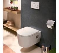 Hansgrohe EluPura Original S WC sospeso, AquaChannel Flush, 360x540mm, bianco, 60142450