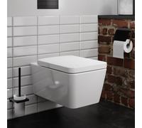 WC Sospeso Set Hansgrohe EluPura Q AquaFall Flush Effetto igienico Bianco