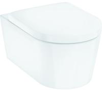 hansgrohe EluPura S Ensemble de WC suspendu 540 AquaFall Flush, siège de WC inclus, HygieneEffect, blanc, 62021450, 62021450