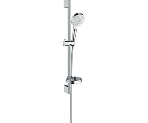 hansgrohe Ensemble de douche Crometta Vario avec barre de douche 65 cm et porte-savon, blanc/chrome, 26553400, 26553400