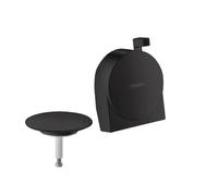 hansgrohe Exafill copertura per set scarico e troppopieno con funzione di riempimento, 58117670, Exafill nero opaco [Rubinetteria Bagno > Sistemi di Scarico]