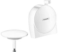 hansgrohe Exafill S Set esterno erogazione vasca, set scarico e troppopieno, bianco opaco, 58117700