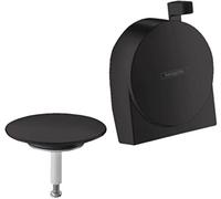hansgrohe Exafill S Set esterno erogazione vasca, set scarico e troppopieno, nero opaco, 58117670